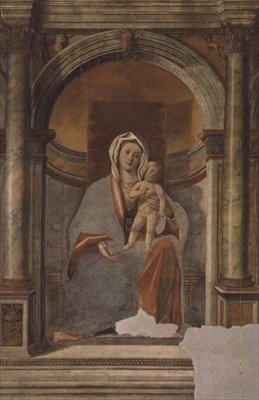 Madonna y el niño de Giovanni Buonconsiglio