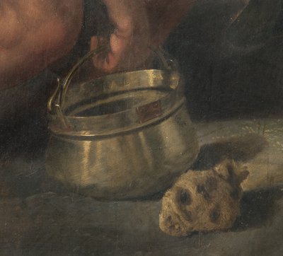 Crucifixión (detalle) de Giovanni (fl.1537 d.c.1570) Fratino
