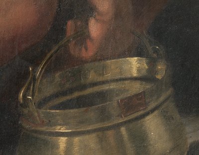 Crucifixión (detalle) de Giovanni (fl.1537 d.c.1570) Fratino