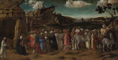 La adoración de los reyes de Giovanni (workshop of) Bellini