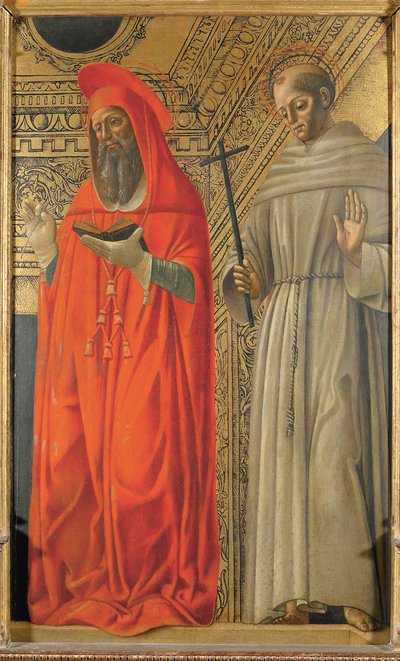 San Jerónimo y San Francisco de Asís, ca 1485-1490 de Giovanni Ambrogio Bevilacqua