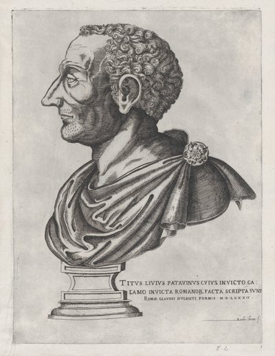Speculum Romanae Magnificentiae: Busto de Livio de Giovanni Ambrogio Brambilla