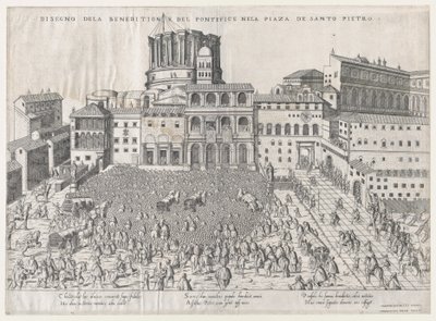 Speculum Romanae Magnificentiae: Bendición papal de Giovanni Ambrogio Brambilla