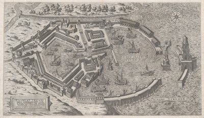 Speculum Romanae Magnificentiae: Puerto de Roma, 1581 de Giovanni Ambrogio Brambilla