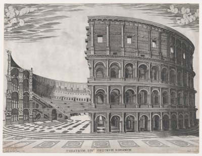 Speculum Romanae Magnificentiae: El Coliseo, 1581 de Giovanni Ambrogio Brambilla