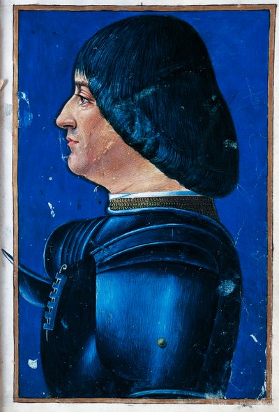 Retrato de Ludovico Maria Sforza, Moro de Giovanni Ambrogio de Predis