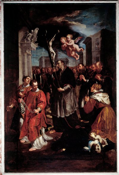 Procesión de San Carlos Borromeo de Giovanni Andrea Ansaldo