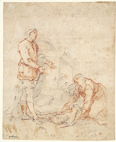 Escena bíblica de Giovanni Andrea Ferrari