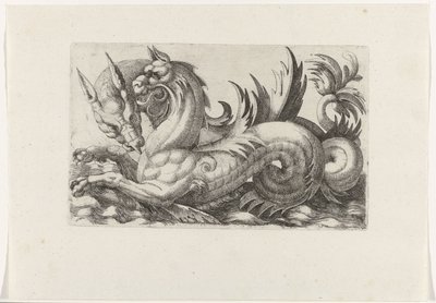 Dos monstruos marinos de Giovanni Andrea Maglioli