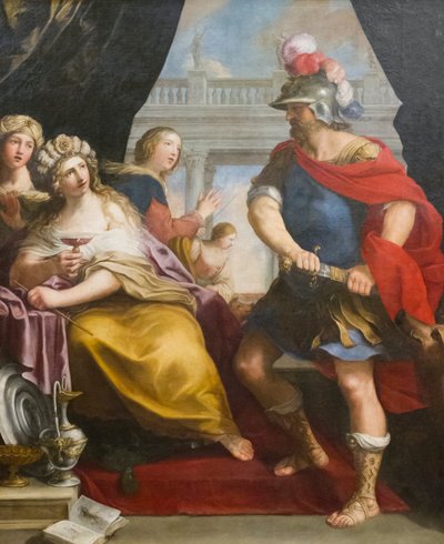 Ulises y Circe (óleo sobre lienzo) de Giovanni Andrea Sirani