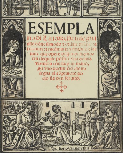 Esemplario di Lauori..., página de título recto, 1 de agosto de 1532 de Giovanni Andrea Vavassore