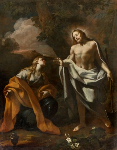 Capilla del SS Sacramento, Primer vano lado norte, Noli me tangere, Giovanni Angelo Borroni, Aparición de Cristo a la Magdalena 1750 de Giovanni Angelo Borroni