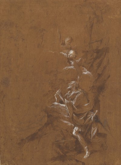 La visión de San Guillermo de Aquitania, finales de 1650 de Giovanni Angelo Canini