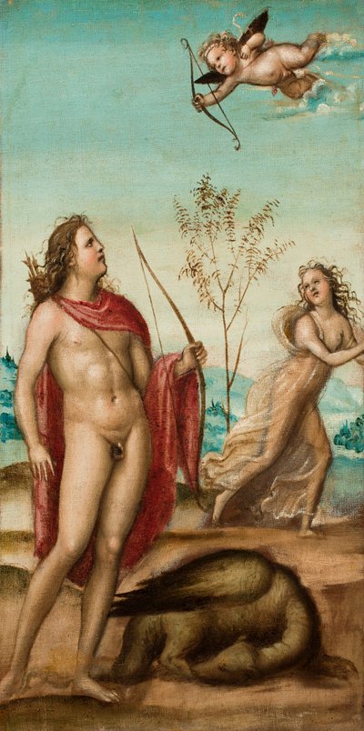 Apolo y Dafne, después de 1500 (óleo sobre lienzo) de Giovanni Antonio Bazzi Sodoma