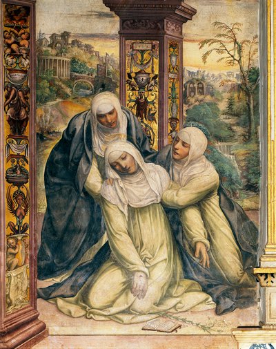 Éxtasis de Santa Catalina de Siena (detalle) de Giovanni Antonio Bazzi Sodoma