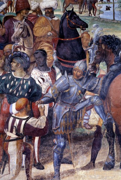 Cómo Benito predice la destrucción de Monte Cassino (detalle) de Giovanni Antonio Bazzi Sodoma