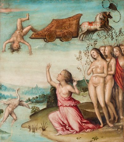 La caída de Faetón, después de 1500 (óleo sobre lienzo) de Giovanni Antonio Bazzi Sodoma