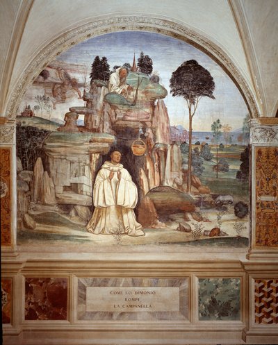 El demonio rompe la campana (fresco) de Giovanni Antonio Bazzi Sodoma