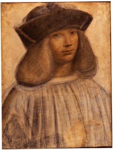 Retrato de Francesco Melzi (v. 1491- 1570) pintor italiano, alumno y compañero (amante) de Leonardo da Vinci de Giovanni Antonio Boltraffio