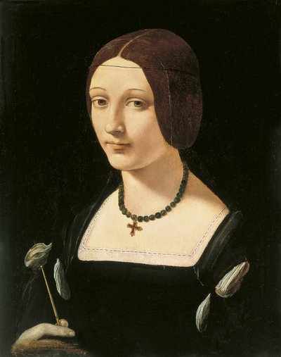 Retrato de una dama como Santa Lucía de Giovanni Antonio Boltraffio