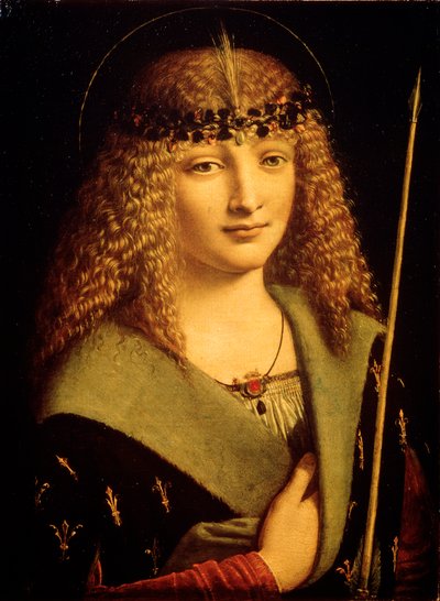 Retrato de un joven como San Sebastián, c1500 de Giovanni Antonio Boltraffio