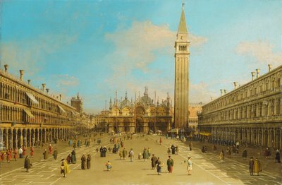 La Piazza San Marco, Venecia, mirando al este de Giovanni Antonio Canal