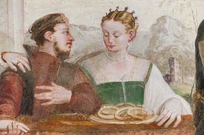 El Banquete, Salón Principal, c.1570 (fresco) de Giovanni Antonio Fasolo