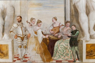 El Concierto, Salón Principal, c.1570 (fresco) de Giovanni Antonio Fasolo