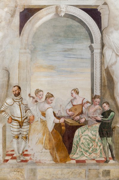 El Concierto, Salón Principal, c.1570 (fresco) de Giovanni Antonio Fasolo