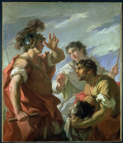 César ante Alejandría, 1724-25 de Giovanni Antonio Pellegrini