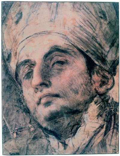 Estudio de retrato, c1676-1727 de Giovanni Antonio Pellegrini