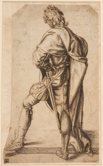 Un hombre de pie, visto desde atrás de Giovanni Antonio Pordenone
