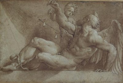 Alegoría del tiempo de Giovanni Antonio Pordenone