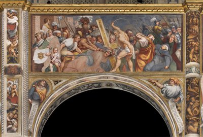 Nave central, Segundo tramo sur, Jesús cae bajo la cruz, Il Pordenone de Giovanni Antonio Pordenone