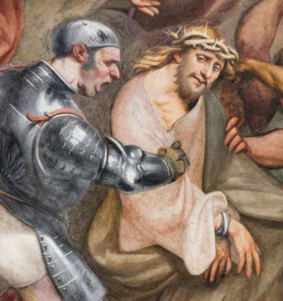 Nave central, tercer tramo sur, Subida al Calvario, Il Pordenone de Giovanni Antonio Pordenone
