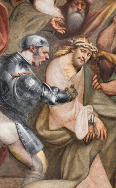 Nave central, Tercer tramo sur, Subida al Calvario, Il Pordenone de Giovanni Antonio Pordenone