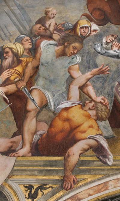 Nave Central, Primer Tramo Sur, Cristo clavado en la Cruz, El Pordenone de Giovanni Antonio Pordenone