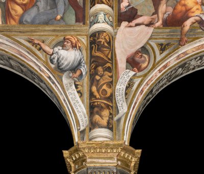 Nave Central, Pluma Primer y Segundo Tramo Sur, IL Pordenone, Bustos con Profetas de Giovanni Antonio Pordenone