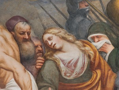 Nave central, Segundo tramo sur, Jesús cae bajo la cruz, Il Pordenone de Giovanni Antonio Pordenone