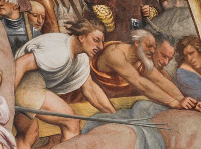 Nave Central, Segundo tramo sur, Jesús cae bajo la cruz, Il Pordenone de Giovanni Antonio Pordenone
