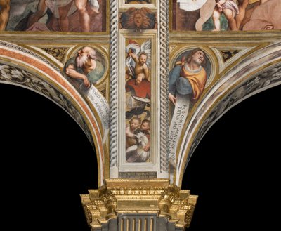 Nave central, Segundo y Tercer Tramo Sur, IL Pordenone 1520, Bustos con Profetas de Giovanni Antonio Pordenone