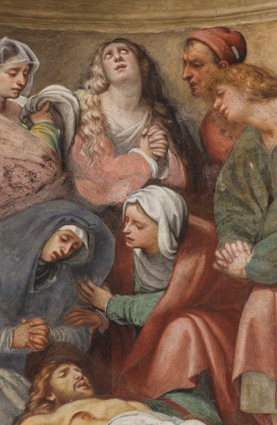 Contrafachada, IL Pordenone, Deposición 1522, (detalle) de Giovanni Antonio Pordenone