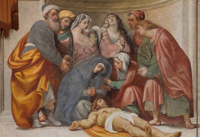 Contrafachada, IL Pordenone, Deposición 1522 (detalle) de Giovanni Antonio Pordenone