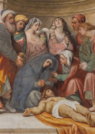 Counterfaccata, IL Pordenone, Deposición 1522 (detalle) de Giovanni Antonio Pordenone