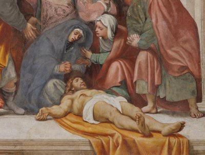 Counterfaccata, IL Pordenone, Deposición 1522 (detalle) de Giovanni Antonio Pordenone