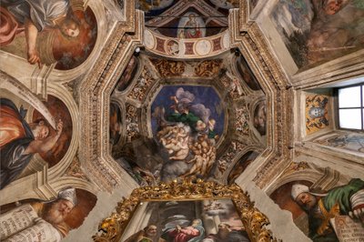 Dios como creador entre los ángeles, c.1529 de Giovanni Antonio Pordenone
