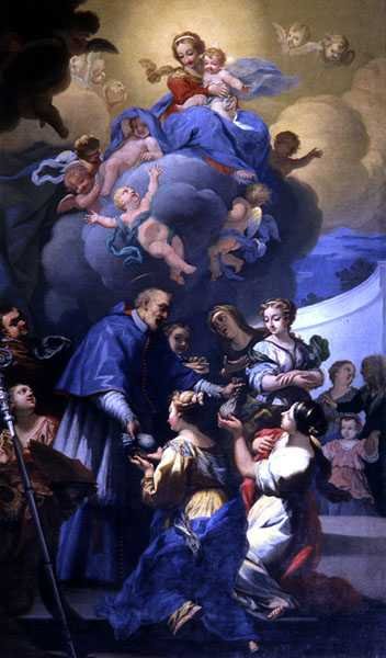 San Nicolás distribuye sus tres bolsas de oro de Giovanni Antonio Pucci