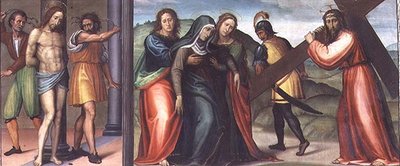 La Flagelación de Cristo y El Camino al Calvario de Giovanni Antonio Sogliani