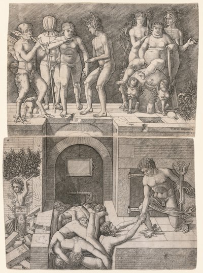 Alegoría de la caída de la humanidad ignorante de Giovanni Antonio da Brescia