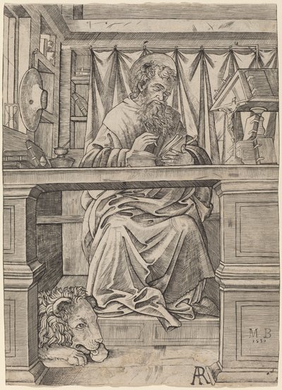 San Jerónimo en su estudio de Giovanni Antonio da Brescia